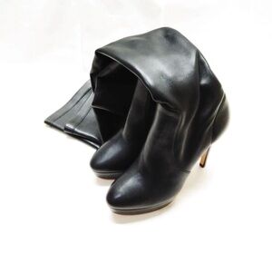 Jimmy Choo Women's Black Leather High-Heel Boots
